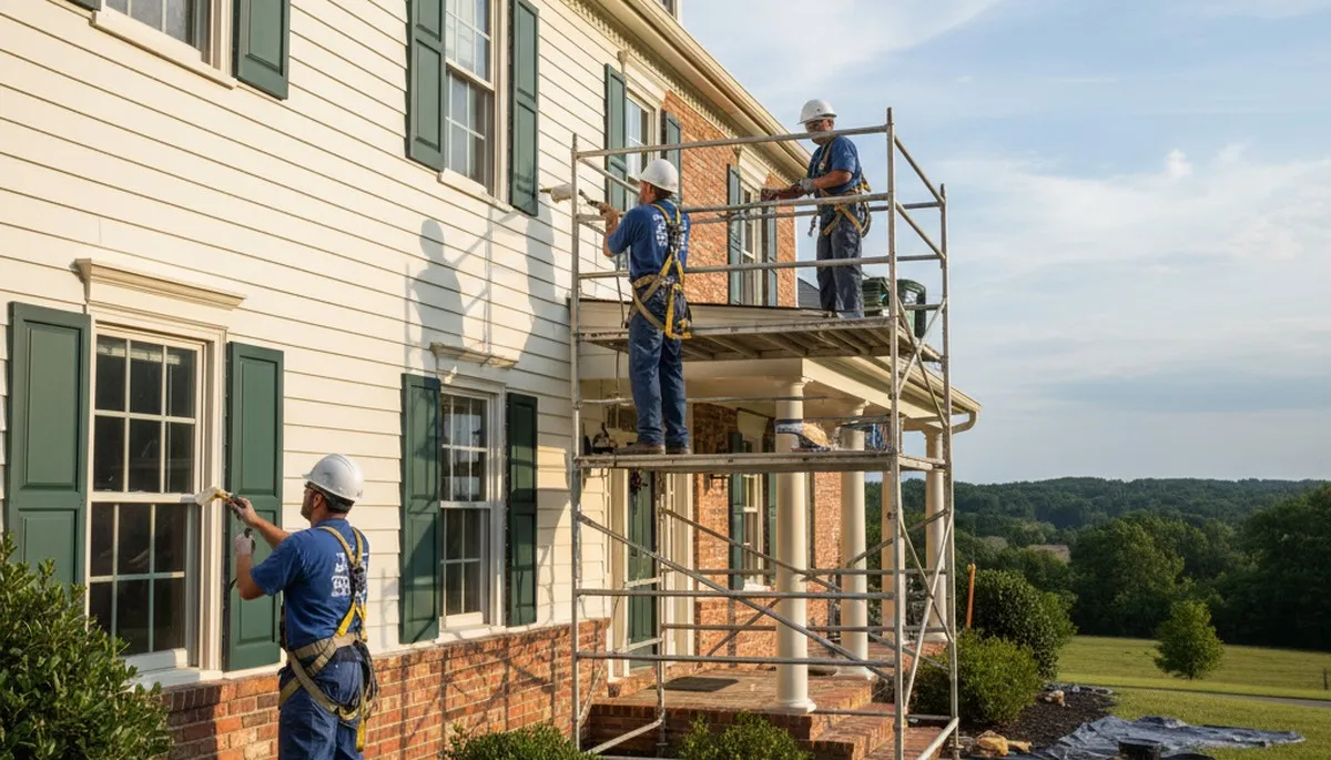 Painting contractors in Greensboro, NC providing professional interior and exterior house painting services