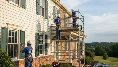 Painting contractors in Greensboro, NC providing professional interior and exterior house painting services