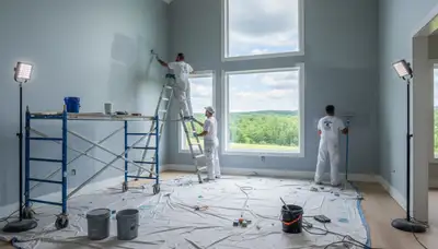 Professional painters in Greensboro, NC providing interior and exterior painting services