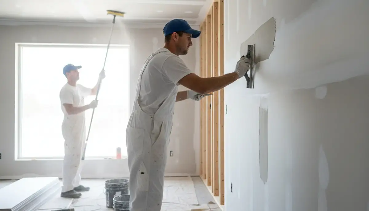 Drywall repair in Greensboro, NC for smooth walls and ceilings by Greensboro Paint Pros