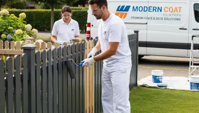 Professional fence painting in Greensboro, NC for durable, weather-resistant curb appeal
