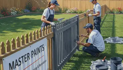 Fence painting in Greensboro, NC by local painters for lasting protection and curb appeal
