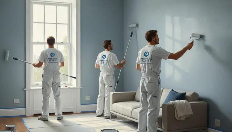 Interior house painting in Greensboro, NC by professional painters for lasting, smooth finishes