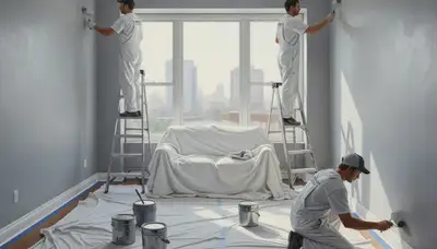 Greensboro, NC interior house painting by Greensboro Paint Pros with clean, durable wall finishes