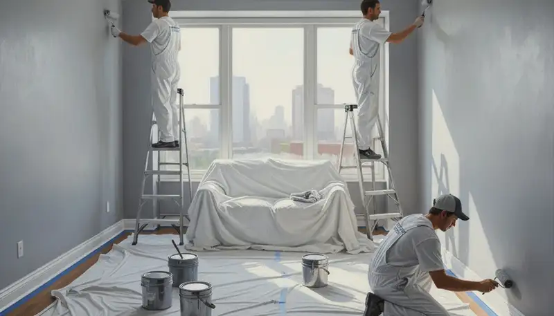 Greensboro, NC interior house painting by Greensboro Paint Pros with clean, durable wall finishes