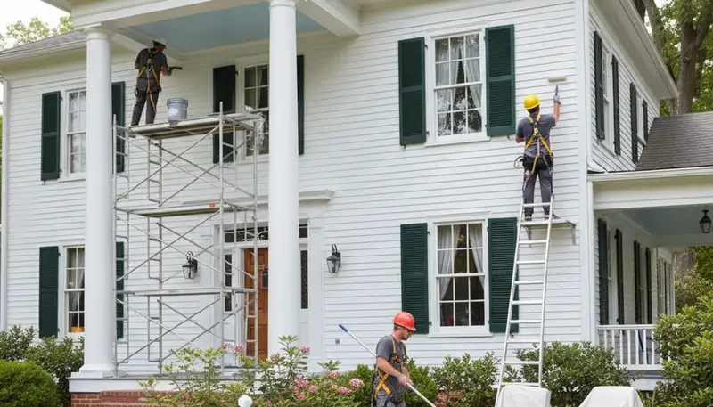 Professional painting team serving Greensboro, NC for interior and exterior house painting services