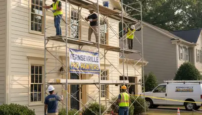 Professional painters in Greensboro, NC providing interior and exterior painting services