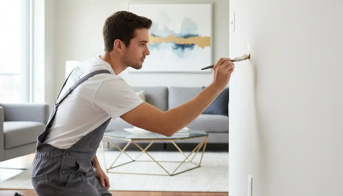 Paint pros doing touch-ups in Greensboro, NC for a smooth, refreshed home finish