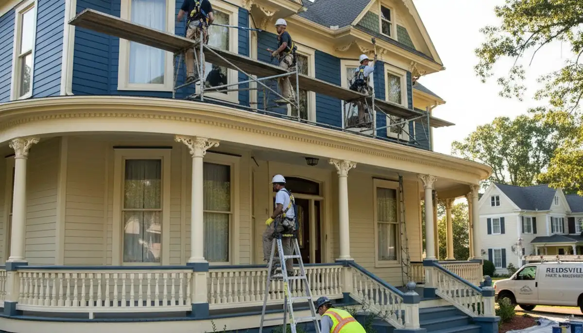 Professional painters in Greensboro, NC providing residential and commercial painting services